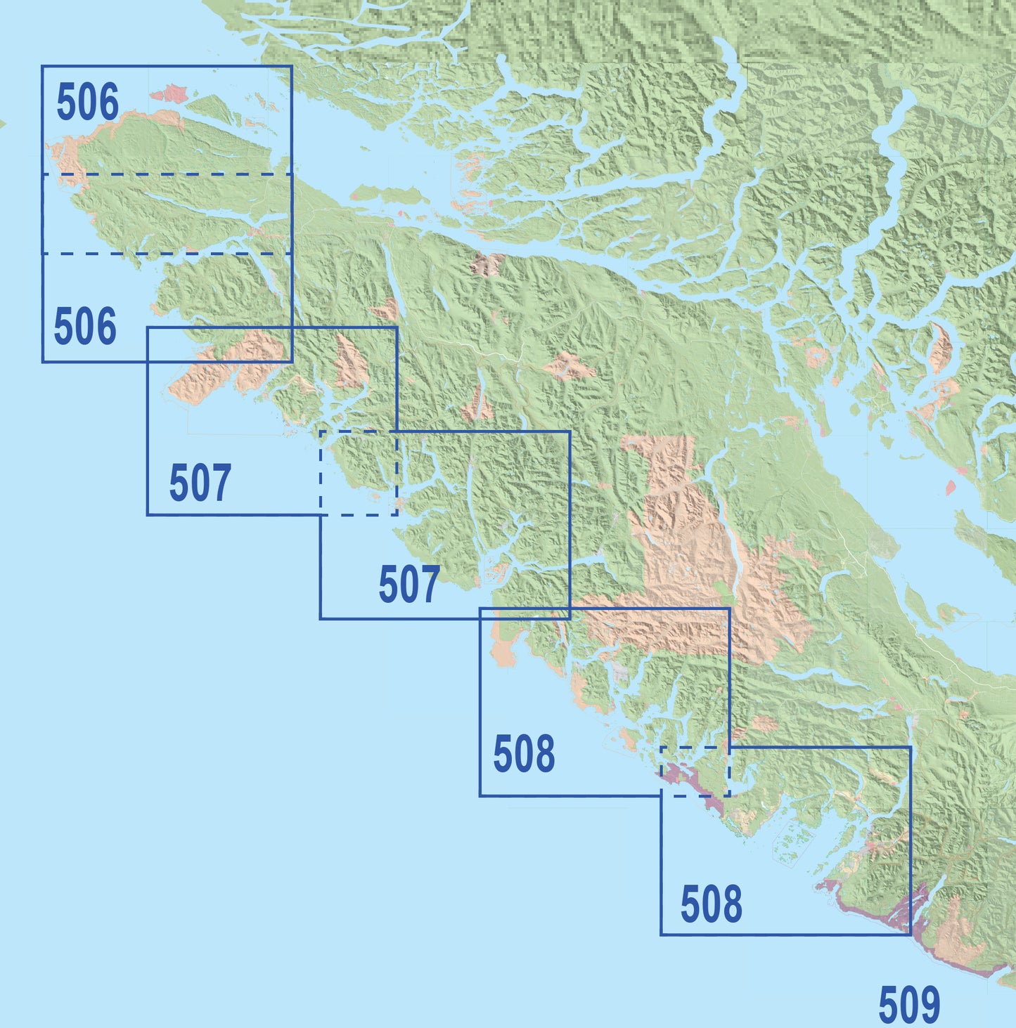 550 Outside Passage Marine Chart Assistant 3-Pack: West Vancouver Island