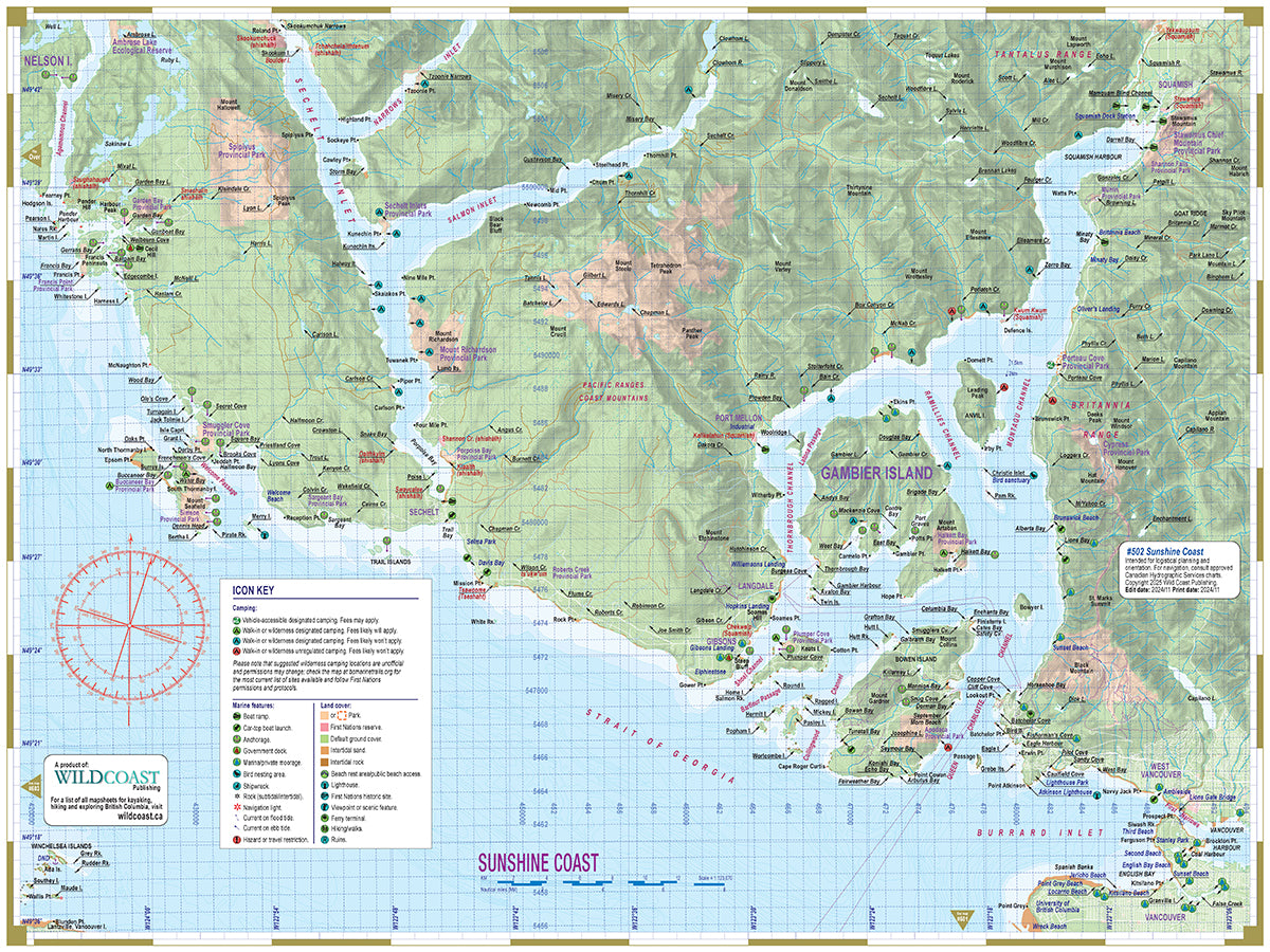 502 Sunshine Coast Inside Passage Chart Assistant