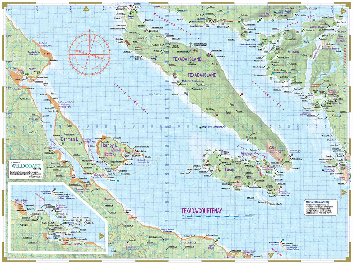 503 Texada/Courtenay Inside Passage Chart Assistant