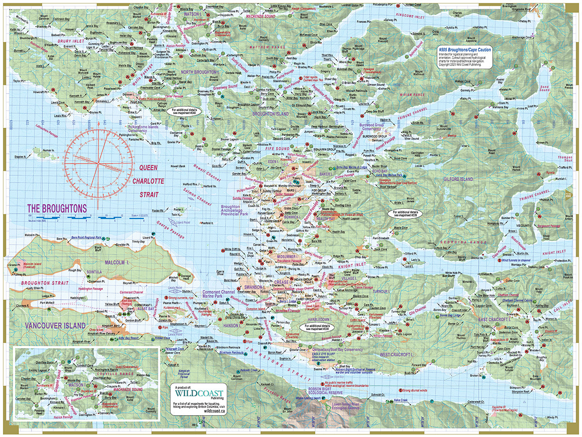 505 Broughtons/Cape Caution Inside Passage Chart Assistant