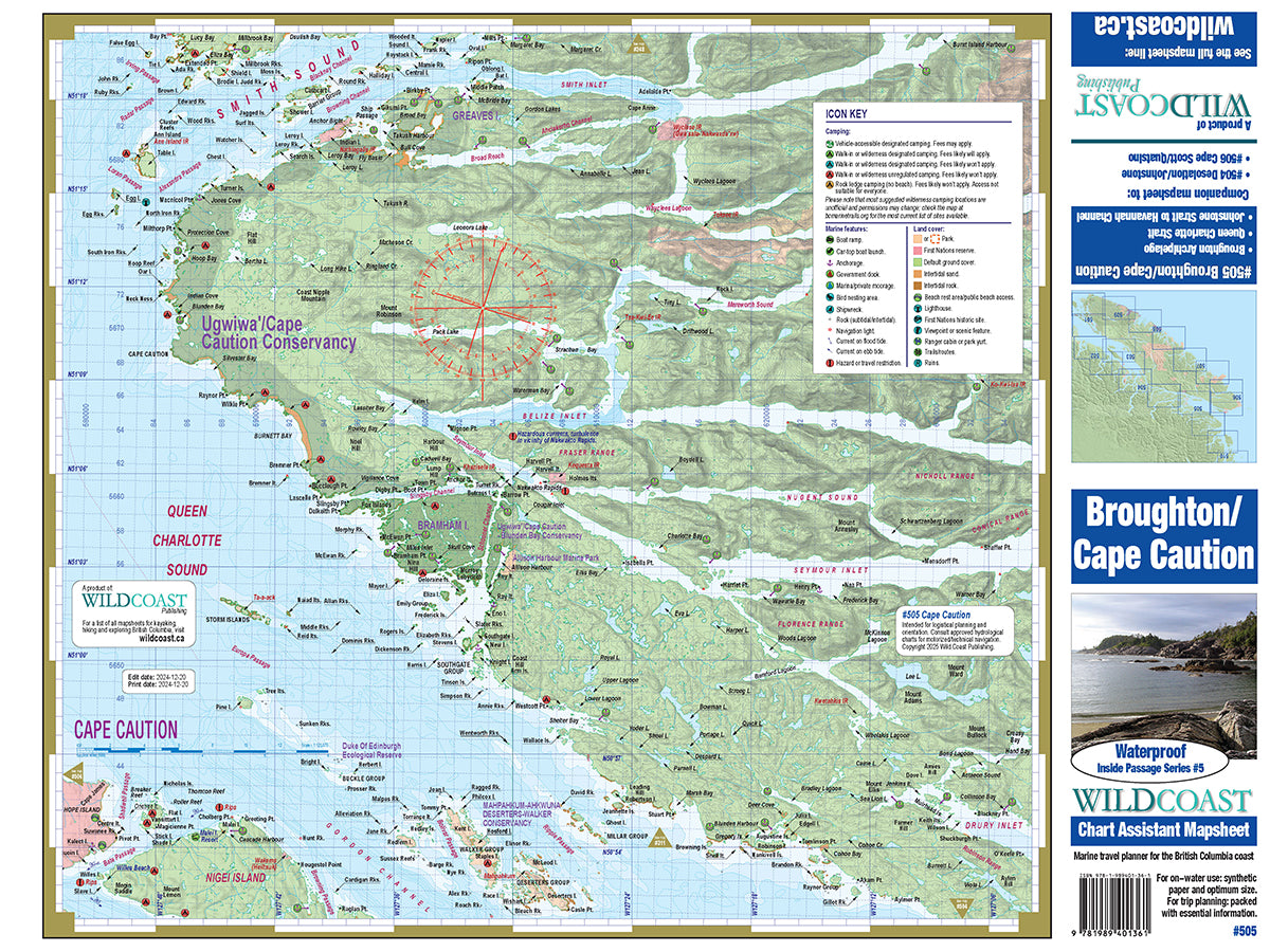 505 Broughtons/Cape Caution Inside Passage Chart Assistant