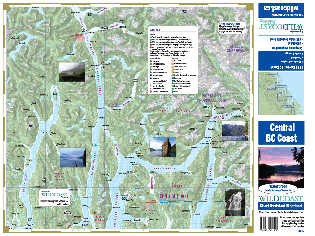 512 Central BC Coast Inside Passage Chart Assistant