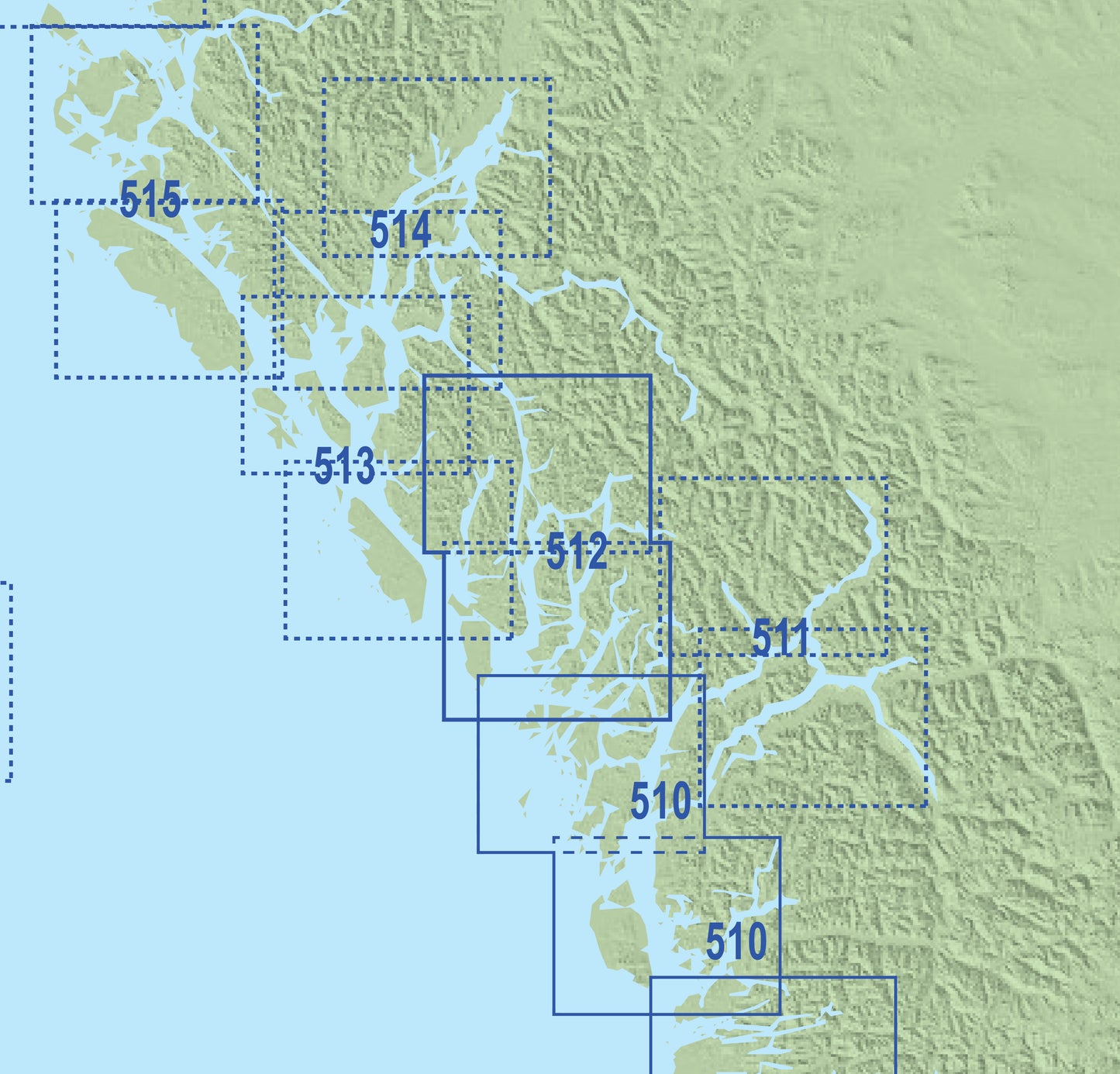 512 Central BC Coast Inside Passage Chart Assistant