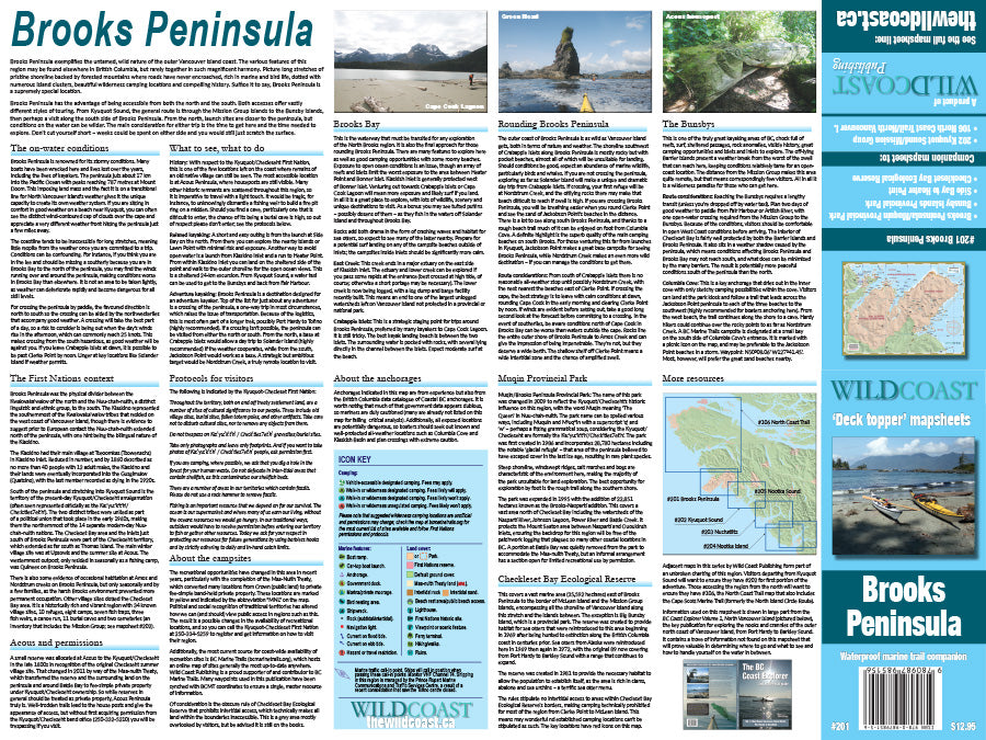 201 Brooks Peninsula Kayaking and Boating Map