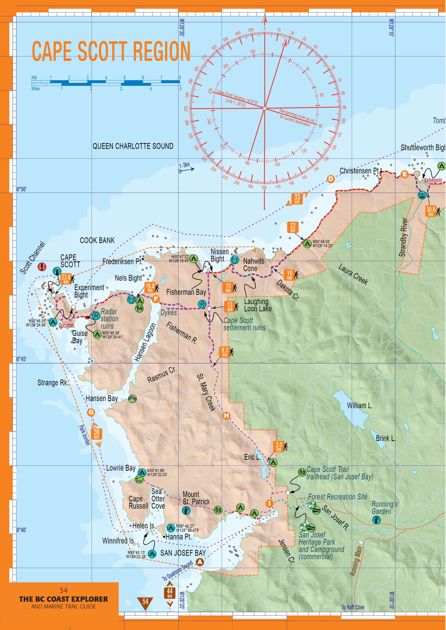 BC coast kayaking guide book