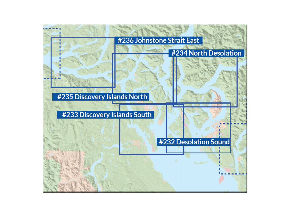 232 Desolation Sound Kayaking and Boating Map